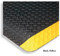 Diamond Plate Yellow Border
